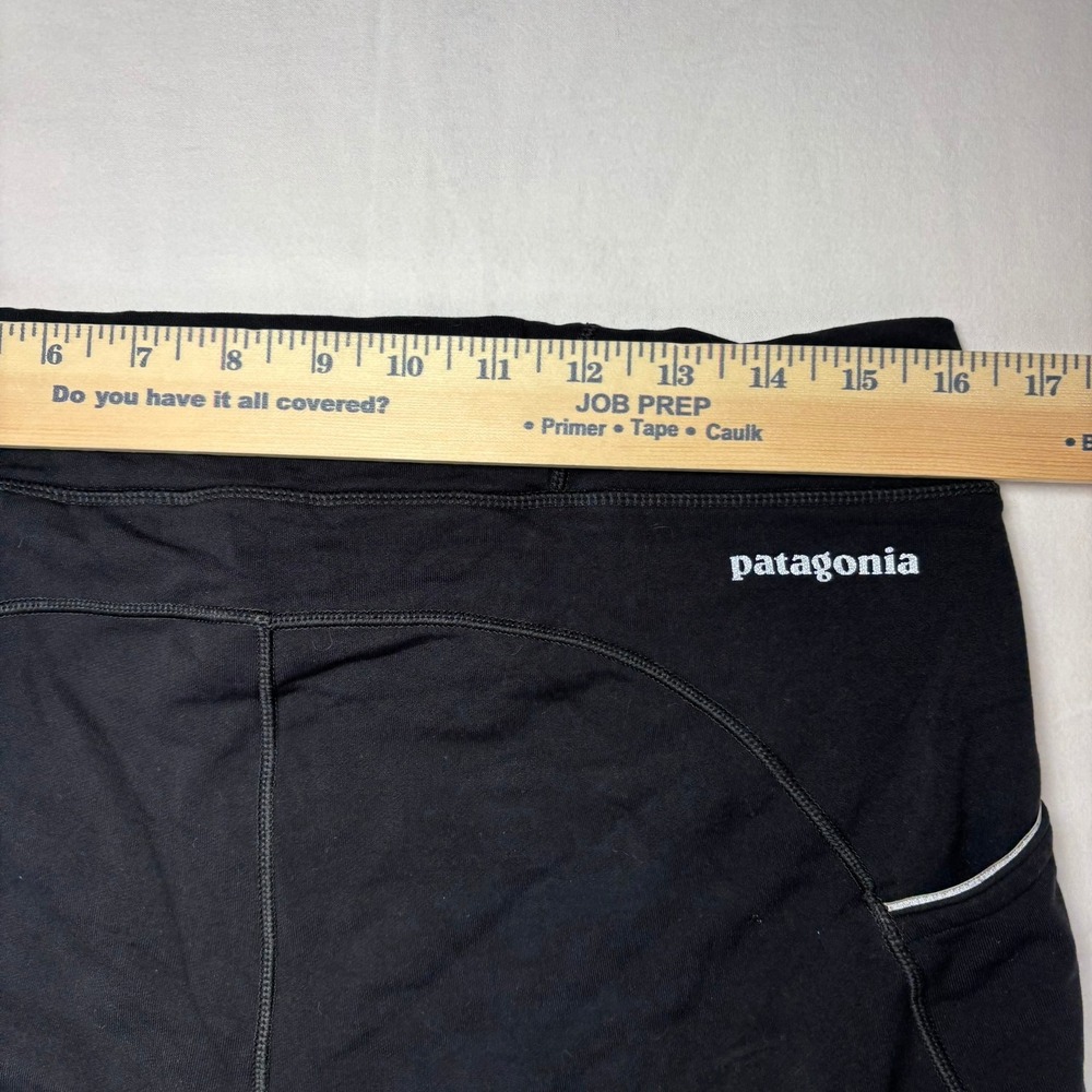 Patagonia Running Tights Mens Large 32x29 Black Pocket Athletic Leggings Jogging - Picture 6 of 8